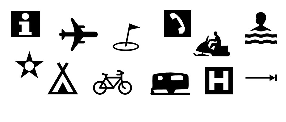 Some examples of downloadable map symbols. 